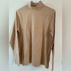 Never used **Lands’ End** - French Pecan - Relaxed fit long sleeve sweater